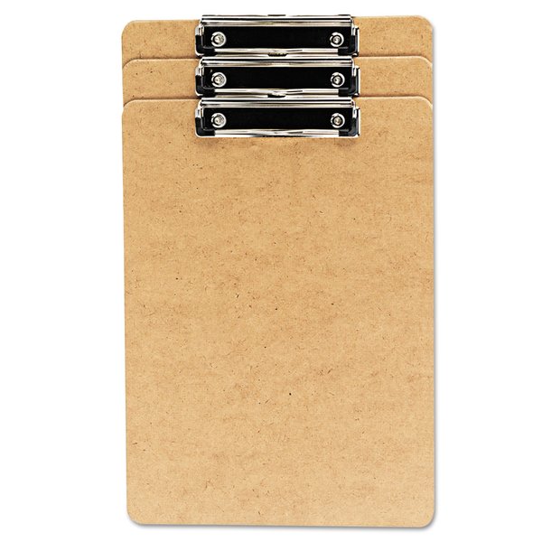 Universal 8-1/2"x14" Clipboard, Brown, Pk3 05563